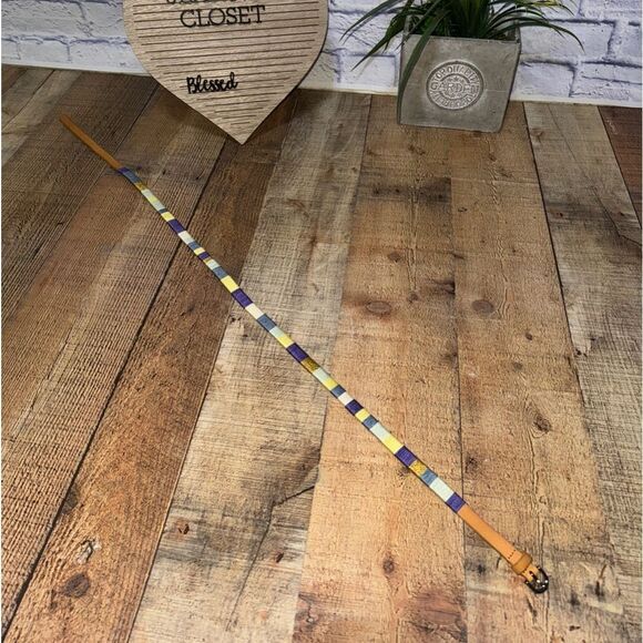 J. Crew woman’s thread wrapped thin leather belt - Picture 6 of 7